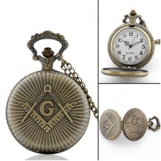 Masonic vintage style pocket watch